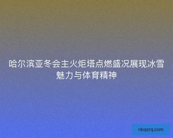 哈尔滨亚冬会主火炬塔点燃盛况展现冰雪魅力与体育精神 哈尔滨亚冬会主火炬塔点燃盛况展现冰雪魅力与体育精神